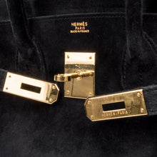 Load image into Gallery viewer, Birkin 30 Bag Doblis (Suede) Black Gold Hardware