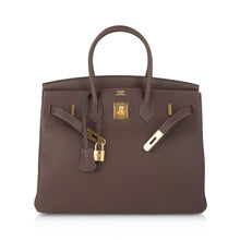Load image into Gallery viewer, Birkin 35 Bag Chocolate Togo Gold Hardware