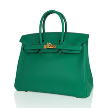 Load image into Gallery viewer, Birkin 25 Bag in Cactus Swift Leather with Gold Hardware