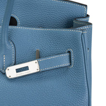 Load image into Gallery viewer, Birkin 35 Bag Blue Jean Togo Leather with Palladium Hardware