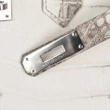 Load image into Gallery viewer, Birkin 35 Himalaya Blanc Crocodile Palladium Hardware