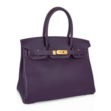 Load image into Gallery viewer, Birkin 30 Bag Raisin Rich Original Colour Gold Hardware Togo Leather