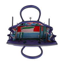 Load image into Gallery viewer, Limited Edition Birkin 35 Bag Blue Sapphire Taurillon Novillo Leather &amp; Toile Sea Surf &amp; Fun