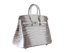 Load image into Gallery viewer, Birkin 25 Bag Blanc Himalaya Exquisite Jewel Palladium Hardware