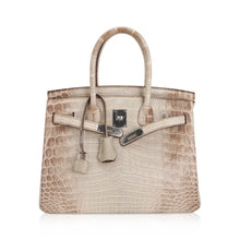Load image into Gallery viewer, Birkin 30 Bag Gris Cendre Himalaya Crocodile Palladium Hardware