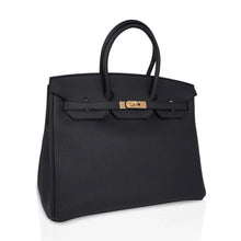 Load image into Gallery viewer, Limited Edition Birkin 35 Bag Plomb (Off Black) Togo Leather with Gold Hardware