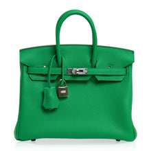 Load image into Gallery viewer, Verso Birkin 25 Bag Bamboo &amp; Caramel Togo Leather with Palladium Hardware