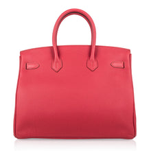 Load image into Gallery viewer, Birkin 35 Bag Vermillion Togo Leather with Gold Hardware