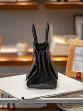 Load image into Gallery viewer, Birkin à l'envers, black canvas &amp; all black colorway