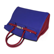 Load image into Gallery viewer, Special Order HSS Birkin 35 Bag Blue Electric &amp; Rouge Granat Togo Leather with Palladium Hardware