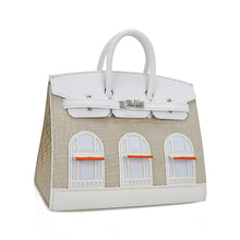 Load image into Gallery viewer, Limited Edition Birkin 20 Faubourg Sellier Bag Neige (Snow) White Matte Alligator