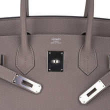 Load image into Gallery viewer, Birkin 30 Bag Gris Asphalte Togo Leather with Palladium Hardware