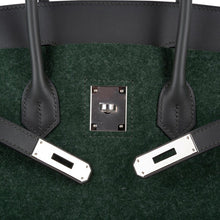Load image into Gallery viewer, Birkin 35 Limited Edition Bi-Color Vert Anglais Feutre Vert Cypress Swift