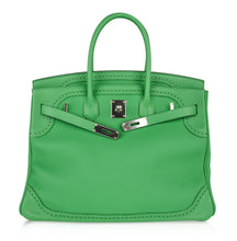 Load image into Gallery viewer, Birkin 35 Bag Ghillies Limited Edition Bamboo Palladium Hardware