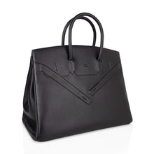 Load image into Gallery viewer, Shadow Birkin 35 Bag Limited Edition Black Swift Leather New