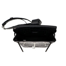 Load image into Gallery viewer, Backpack Black Matte Alligator Palladium Hardware