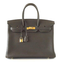 Load image into Gallery viewer, Birkin 35 Bag Vert Bronze Gold Hardware Veau Trekking Leather Very Rare