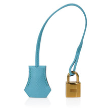 Load image into Gallery viewer, Birkin 35 Bag Blue Atoll Gold Hardware Epsom Leather