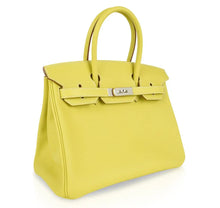 Load image into Gallery viewer, Birkin 30 Bag Rare Lime Candy Limited Edition Gris Perle Interior Palladium