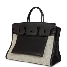 Load image into Gallery viewer, Birkin 35 A L'Envers Black-Ecru Toile H Canvas and Black Volupto Palladium Hardware
