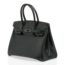 Load image into Gallery viewer, Birkin 30 Bag So Black Limited Edition Box Leather