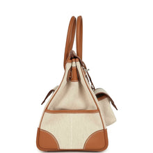 Load image into Gallery viewer, Birkin Cargo 35 Gold Swift and Gold-Ecru Toile H Canvas Palladium Hardware