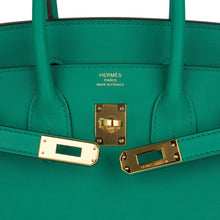 Load image into Gallery viewer, Birkin 25 Bag Vert Vertigo Swift Gold Hardware