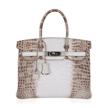 Load image into Gallery viewer, Birkin 30 Bag Himalaya Blanc Crocodile Palladium Hardware