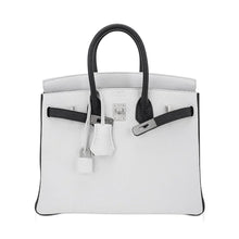Load image into Gallery viewer, Birkin HSS 25 Bag White w/ Black Brushed Palladium Hardware