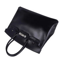 Load image into Gallery viewer, Birkin 35 Bag Black Box Palladium Guilloche Hardware