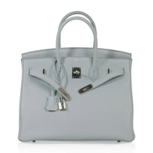 Load image into Gallery viewer, Birkin 35 Bag Blue Bleu Pale Togo Palladium Hardware
