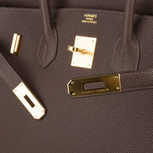 Load image into Gallery viewer, Birkin 35 Bag Chocolate Togo Gold Hardware