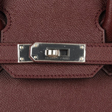 Load image into Gallery viewer, Birkin 30 Bag Bordeaux Epsom Palladium Hardware