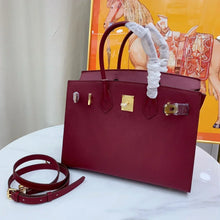 Load image into Gallery viewer, Birkin 25cm Rouge H Bordeaux Red Gold Hardware Bag Y Stamp
