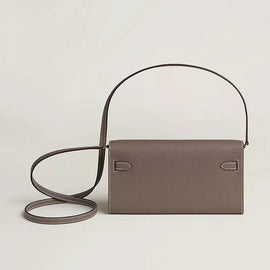 Grey To Go Wallet Gold Hardware Bag