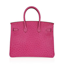 Load image into Gallery viewer, Birkin 35 Bag Fuchsia Ostrich Palladium Hardware