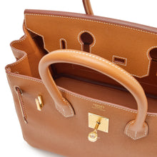 Load image into Gallery viewer, Birkin Sellier 25 Gold Epsom Leather Rolled Handles Gold Hardware Handbag