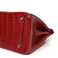 Load image into Gallery viewer, Birkin 30 Rouge Matte Alligator Gold Hardware