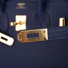 Load image into Gallery viewer, Birkin 25 Bag Blue Encre Gold Hardware Togo Leather