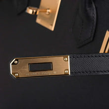 Load image into Gallery viewer, Birkin Sellier Limited Edition 30 Bag Black Veau Graine Monsieur Laiton
