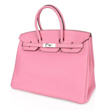 Load image into Gallery viewer, Birkin 35 Bag rare 5P Pink Togo Palladium Hardware