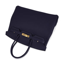 Load image into Gallery viewer, Birkin 35 Bag Blue Nuit Gold Hardware Togo Leather