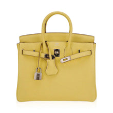 Load image into Gallery viewer, Birkin 25 Bag Jaune Poussin Togo Leather with Palladium Hardware