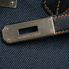 Load image into Gallery viewer, Birkin 35 Ghillies Denim Fonce Toile / Black Evercalf Bag Limited Edition