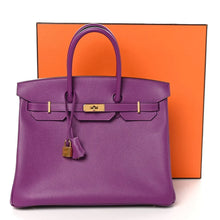 Load image into Gallery viewer, Birkin bag made of extremely Epsom Birkin 35 Anemone