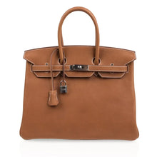 Load image into Gallery viewer, Limited Edition Birkin 35 Bag Fauve Barenia Faubourg Leather with Palladium Hardware