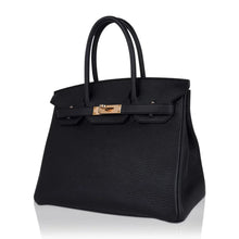 Load image into Gallery viewer, Birkin 30 Bag Black Togo Leather with Rose Gold Hardware