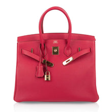 Load image into Gallery viewer, Birkin 35 Bag Vermillion Togo Leather with Gold Hardware