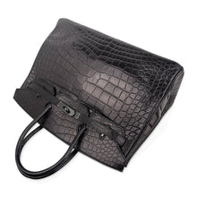 Load image into Gallery viewer, Birkin 35 Bag So Black Limited Edition Matte Black Alligator