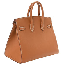 Load image into Gallery viewer, Birkin Sellier 25 Gold Epsom Leather Rolled Handles Gold Hardware Handbag